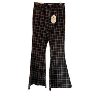 Altar'd State NWT Women's Ciara Retro Striped‎ Flare Jeans High Waisted Sz 26